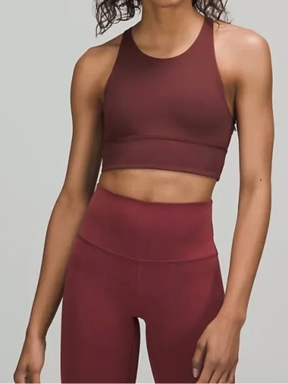 Lululemon Free to Be Bra Wild Long Line – Wine – Size 6 – NWOT - Picture 2 of 7